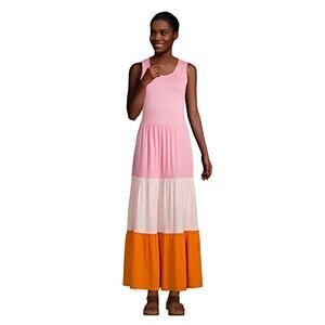 Colorblock Sleeveless Maxi Dress
